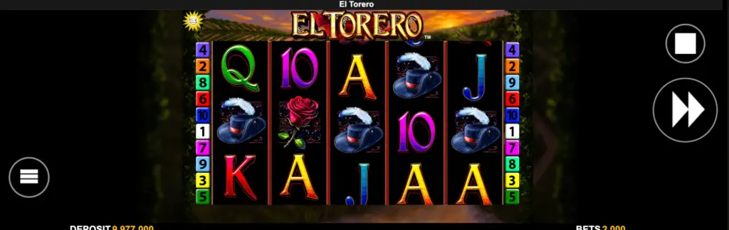 El Torero Slot Bonus-Funktion mit Freispielen
